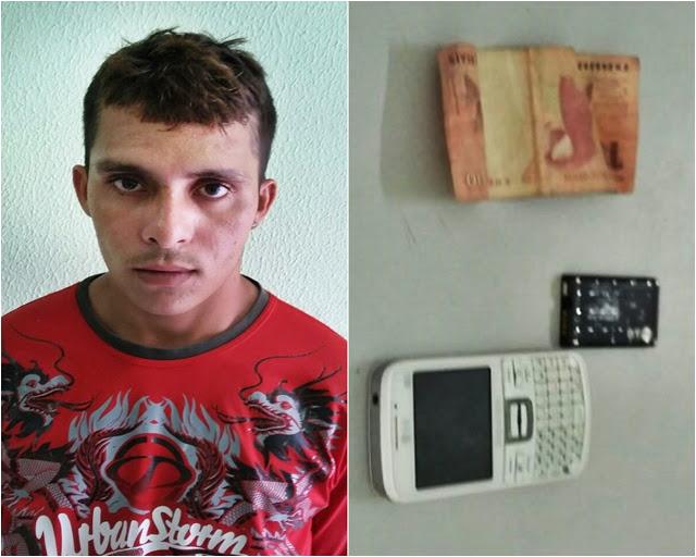 Jovem celular roubado por R$ 10 e é preso pela Polícia Militar