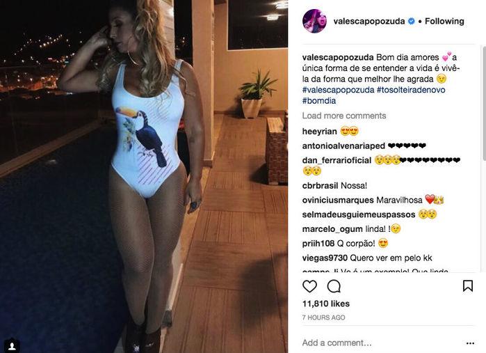 Valesca Popozuda e o corpo mais sequinho (Crédito: Reprodução)