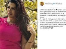 Naldo volta ao Instagram, bloqueia comentários e se declara para ex
