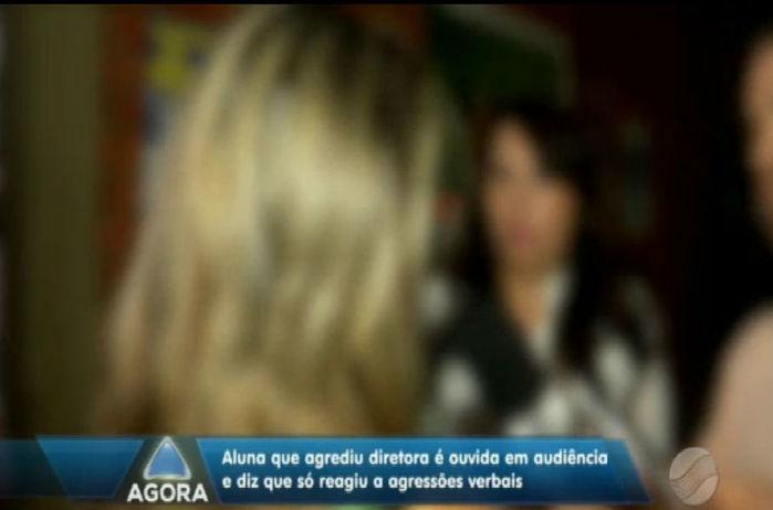 Aluna diz que foi agredida verbalmente por diretora (Crédito: Rede Meio Norte)
