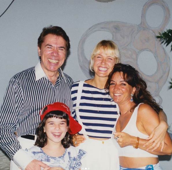 Xuxa, Silvio, Iris e filha de Silvio