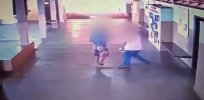 Menor dá voadora em inspetor após ser expulso de sala de aula