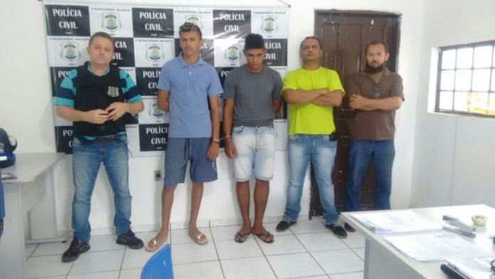 Dupla é presa após praticar vários assaltos em Bom Jesus (Crédito: Polícia Civil)