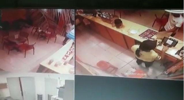 Assalto em loja de açaí no Dirceu (Crédito: Reprodução)