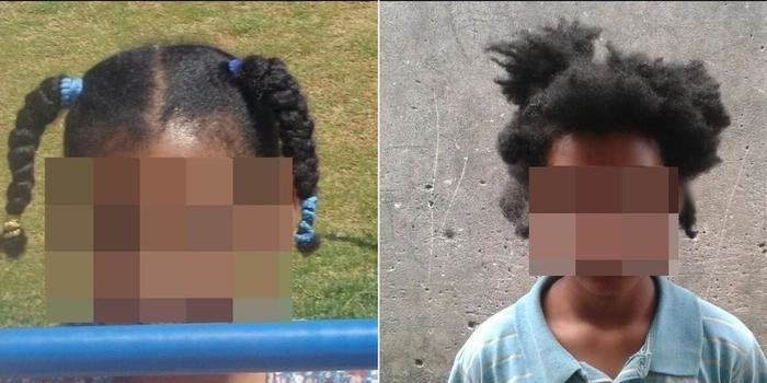 Menina de 9 anos tem cabelo cortado à força por tias e primas