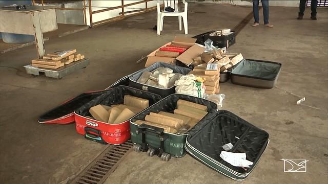 Droga apreendida no Maranhão (Crédito: TV Mirante)