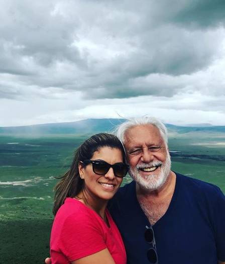 Antonio Fagundes com a filha, Diana