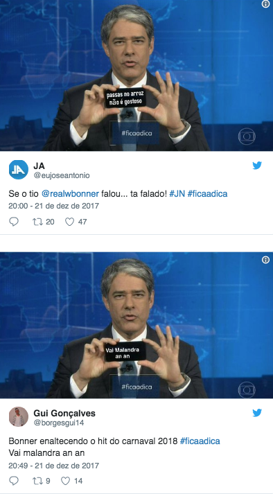 William Bonner faz tutorial ao vivo e vira meme nas redes sociais