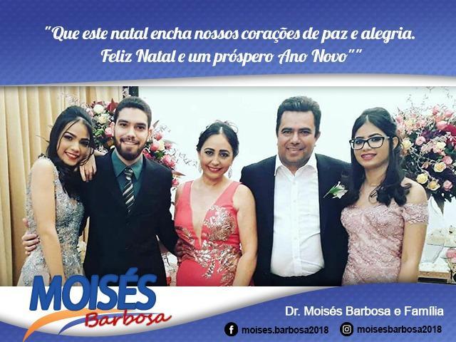 Mensagem de Natal aos amigos do Dr. Moisés Barbosa.