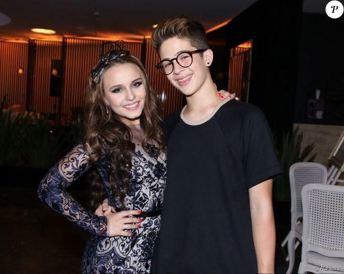 Larissa Manoela e João Guilherme (Crédito: Agência News)
