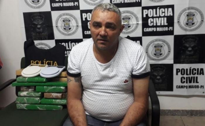 Foragido da Justiça do Piauí é preso com drogas no Ceará (Crédito: PM)