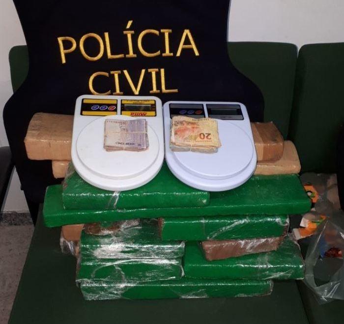 Foragido da Justiça do Piauí é preso com drogas no Ceará (Crédito: PM)
