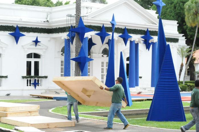 A inauguração da decoração terá a presença da Orquestra Sinfônica de Teresina a partir das 18h. (Crédito: Paulo Barros )