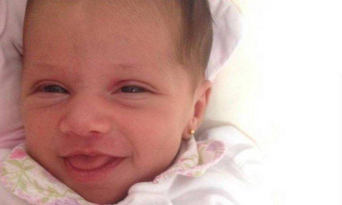 Antonella, de 3 meses, foi atropelada em São Gonçalo e não resistiu aos ferimentos (Crédito: Reprodução )