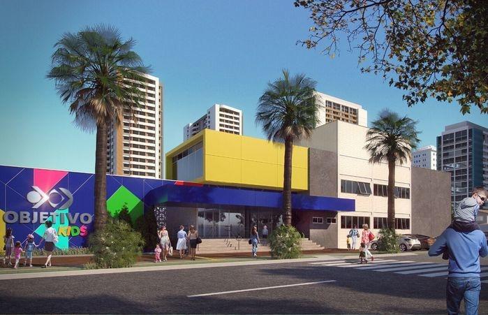 Protótipo do prédio da escola, em região nobre de Teresina