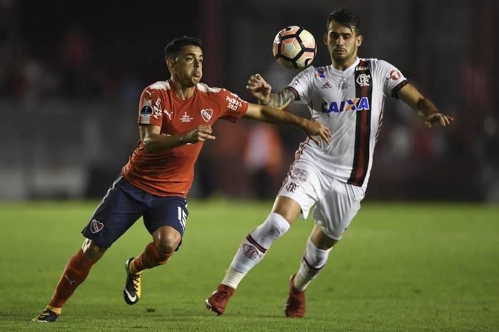 Flamengo e Independiente disputaram o primeiro jogo da final da Copa Sul-americana (Crédito: AFP)