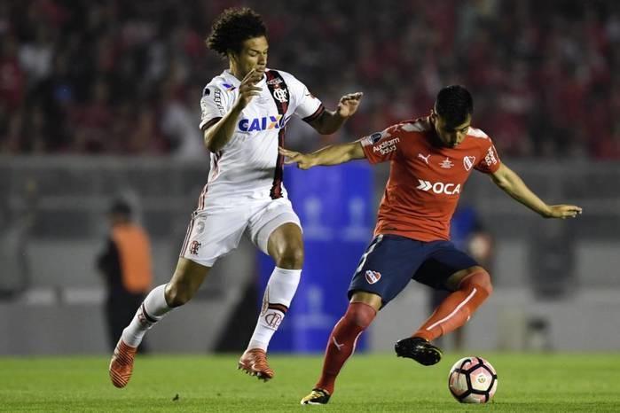 Flamengo e Independiente disputaram o primeiro jogo da final da Copa Sul-americana (Crédito: AFP)