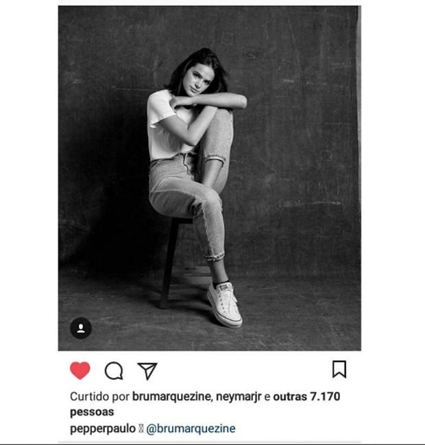 Neymar curte foto de Bruna Marquezine e fãs vão ao delírio