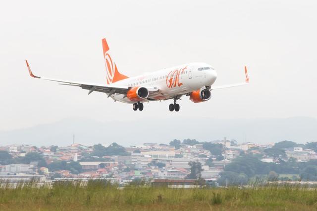 Avião da Companhia Gol (Crédito: Celso Tavares/G1)