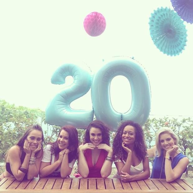 Fernanda Souza reuniu as colegas de Chiquititas