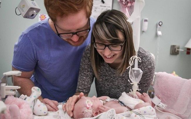 Elliotte Sargent quando estava internada no hospital