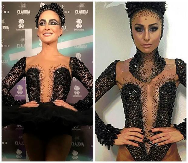 Claudia Leitte usa fantasia de Sabrina Sato em baile de carnaval