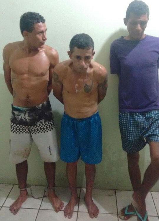 Preso trio acusado de arrombar casas e roubar 25 televisores (Crédito: Divulgação)