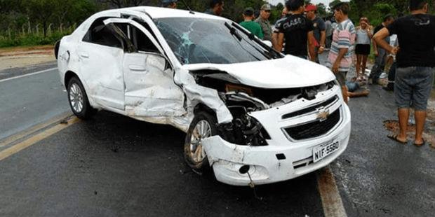 Veículo envolvido no acidente na BR-316 (Crédito: Div ulgação)