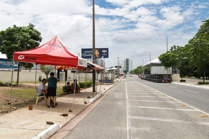 Estrutura do corso já está sendo montada (Crédito: Romulo Piauilino)