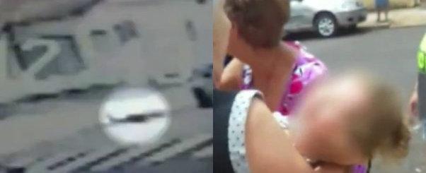 Menina de um ano é arremessada para fora do carro durante acidente