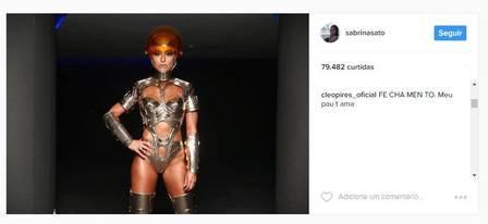 Cléo Pires comenta em foto de Sabrina Sato: "Meu p. te ama"