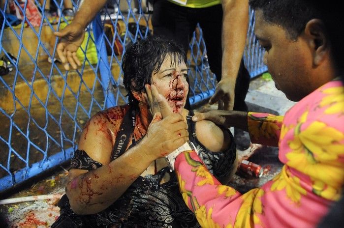 Uma das pessoas feridas no acidente da Paraíso do Tuiuti foi a fotógrafa Lúcia Mello (Crédito: Reprodução)