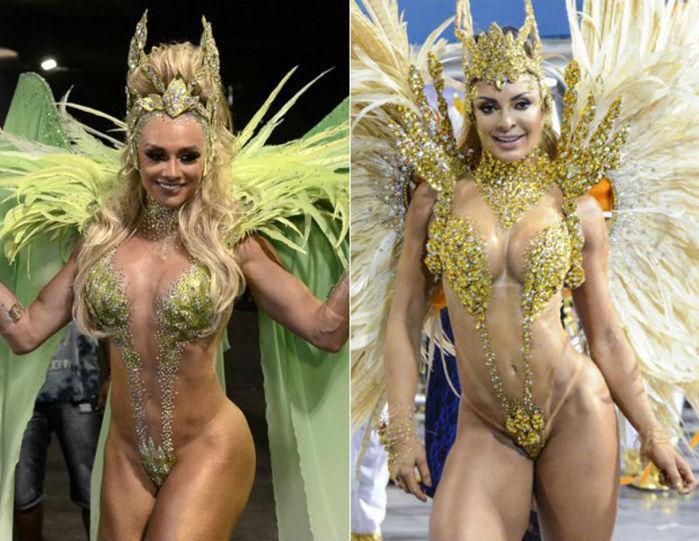 Juju Salimeni em 2016 e Pri Santtana em 2017 (Crédito: Reprodução)