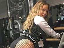 Inusitado: Mariah Carey faz exercícios decotada e de salto alto