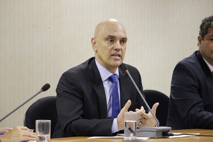 O ministro da Justiça, Alexandre de Moraes, durante evento em Brasília sobre o combate ao trabalho escravo