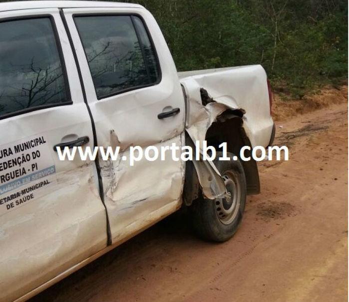Colisão entre caminhonetes deixa 11 feridos em Redenção do Gurgueia (Crédito: Portalb1)