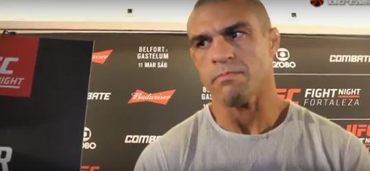 Vitor Belfort se prepara para lutar no UFC Fortaleza
