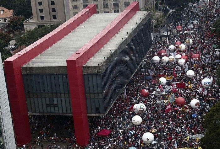 Protesto contra as reformas trabalhista e da Previdência