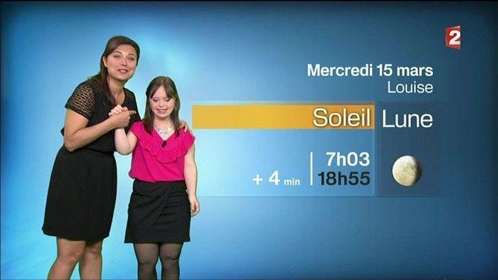 Mélanie Ségard, de 21 anos, tinha o sonho de apresentar a previsão do tempo (Crédito: BBC)