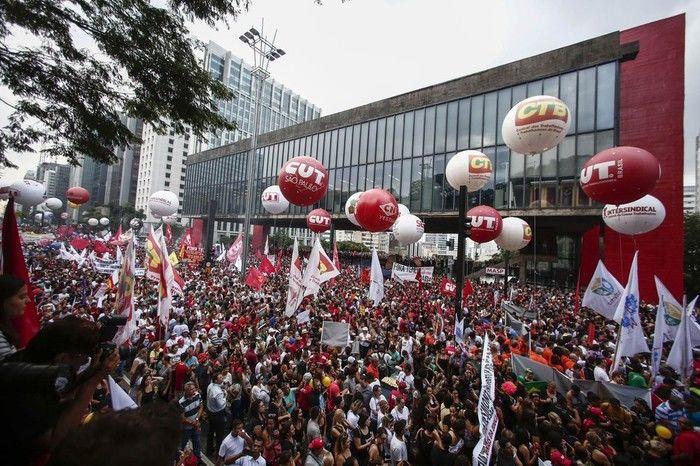 Protesto contra as reformas trabalhista e da Previdência