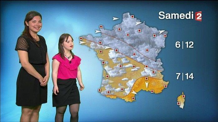 Mélanie Ségard, de 21 anos, tinha o sonho de apresentar a previsão do tempo (Crédito: BBC)