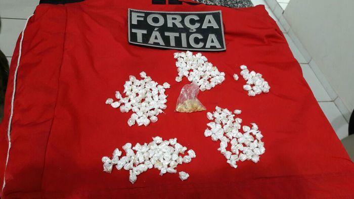 Droga encontrada com Mayara Lima (Crédito: Divulgação)