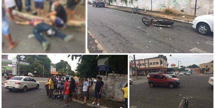 Motociclista morre atropelado e motorista foge após acidente
