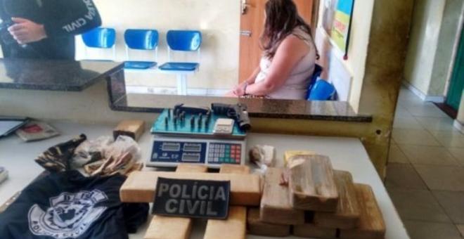 Acusada foi encaminhada para a Central de Flagrantes (Crédito: Reprodução)