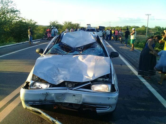 Veículo Parati envolvido no acidente na BR-407 (Crédito: Divulgação)