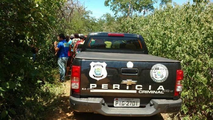Perícia Criminal no local do crime próximo de Padre Marcos (Crédito: Piauiemfoco)