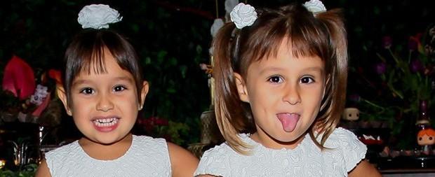 Gêmeas de Natália Guimarães roubam a cena em festa infantil