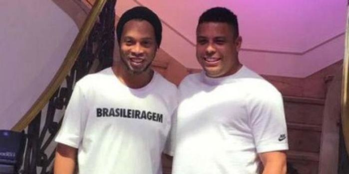 Ex-parceiros de seleção, Ronaldo e Ronaldinho fazem eventos juntos