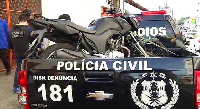 Moto usado por Kelton Castro (Crédito: Rede Meio Norte)