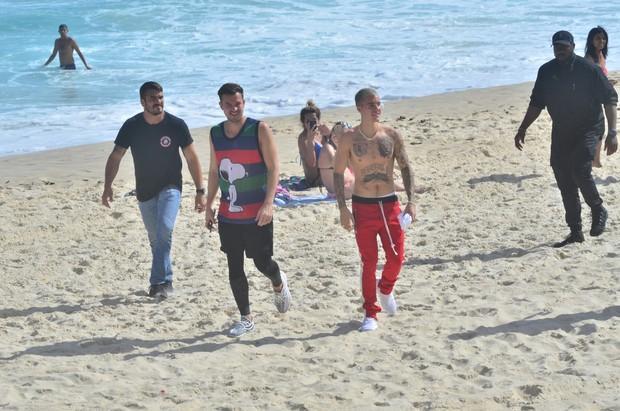 Justin Bieber em praia